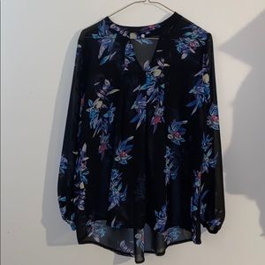 Floral Sheer Blouse